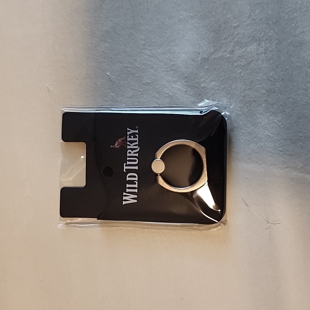 Wild Turkey Cellphone Ring Holder with Card Holder Slot NWT